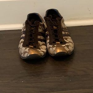 Like New Coach "Kate" Signature Print Sneakers